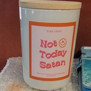 Tate + Zoey Not Today Satan Candle